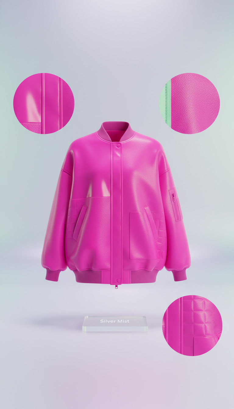 Neon Magenta Oversized Jacket
