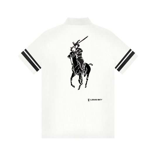 Liquid Sky Polo Dress( White/Flower Grey)