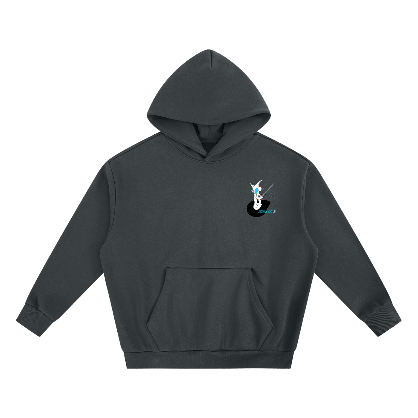 JUNGLE SKY Boxy Hoodie blk/grey