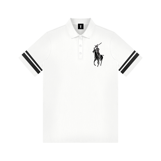Liquid Sky Polo Dress( White/Flower Grey)