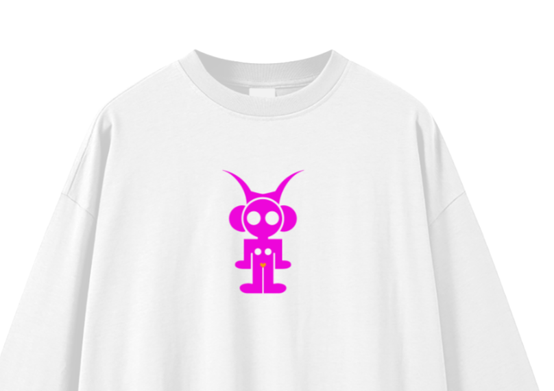 Astro Pink Oversized 9oz  Unisex Long Sleeve T