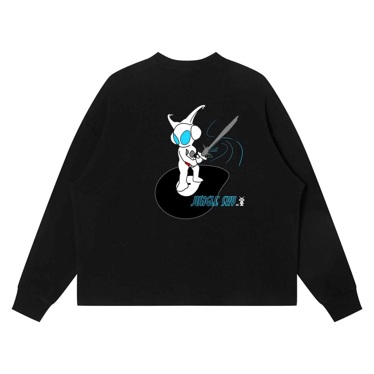 Jungle Sky Waffle Boxy LS -T