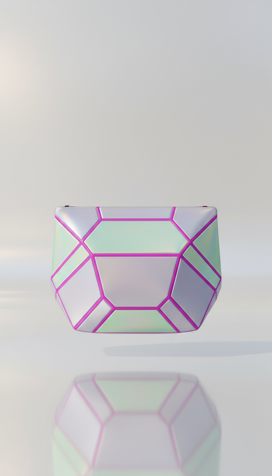 Holographic Lilac Festival Bag