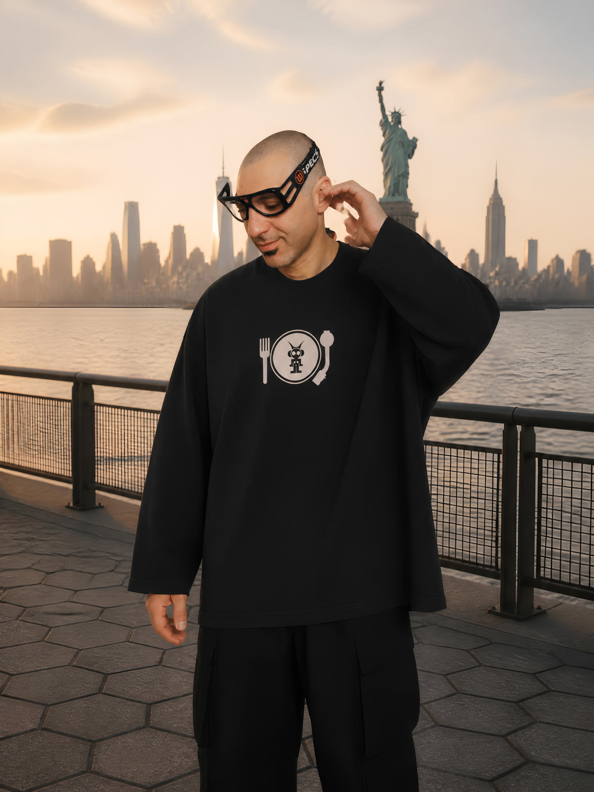 Plate Logo Oversized Heavy T