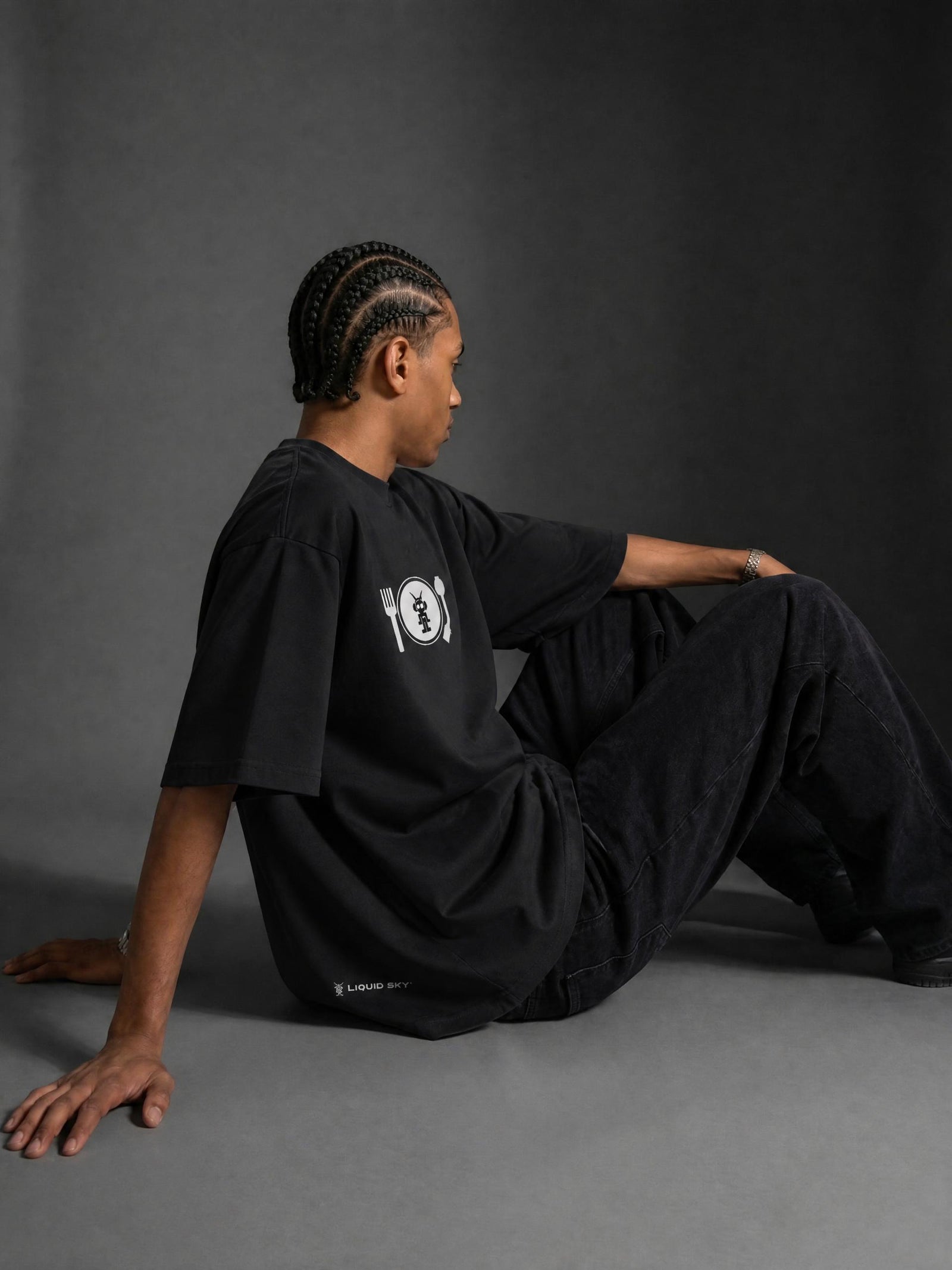 Plate Logo Oversized Heavy T