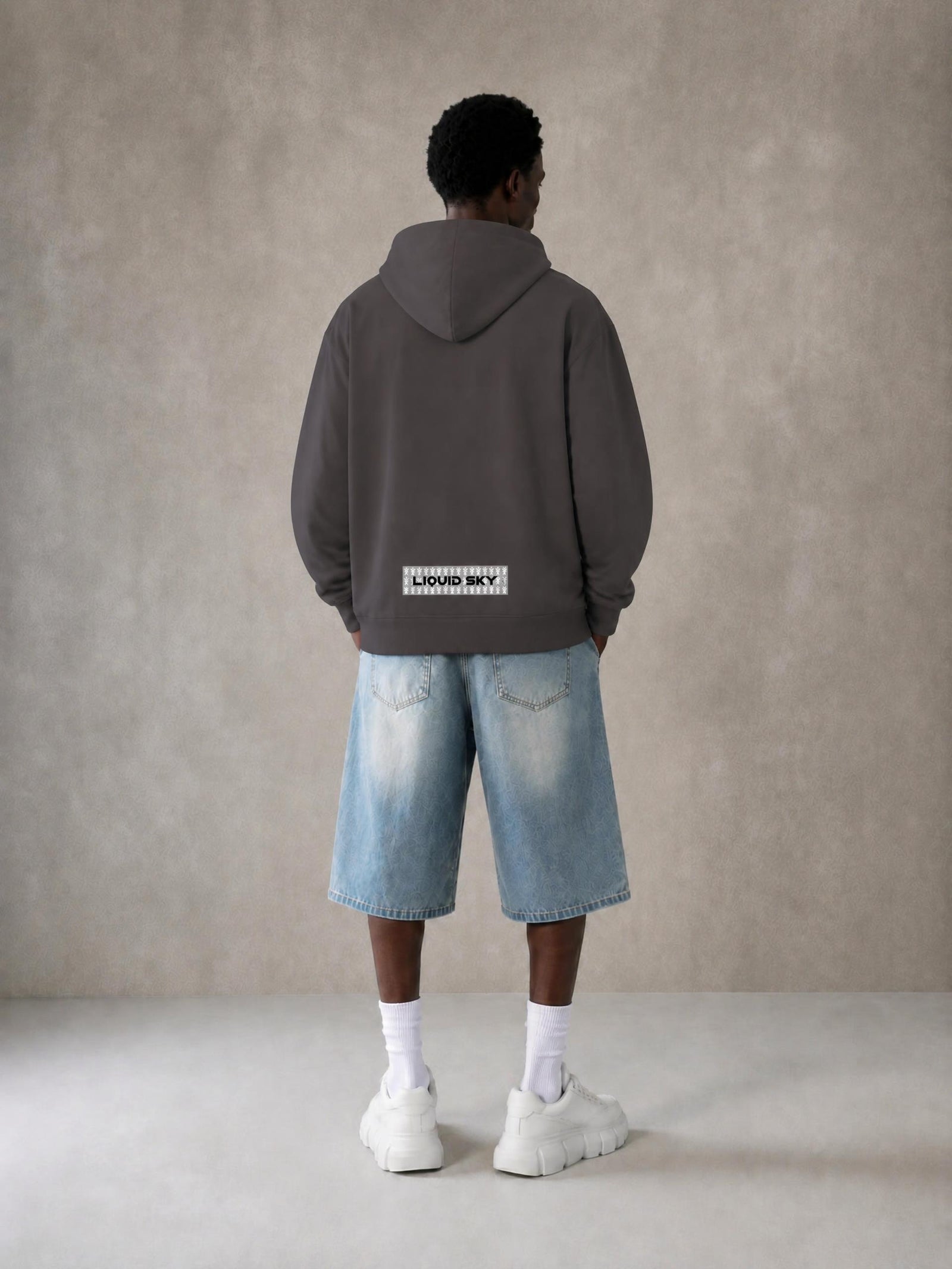 Liquid Sky light Cotton Hoodie