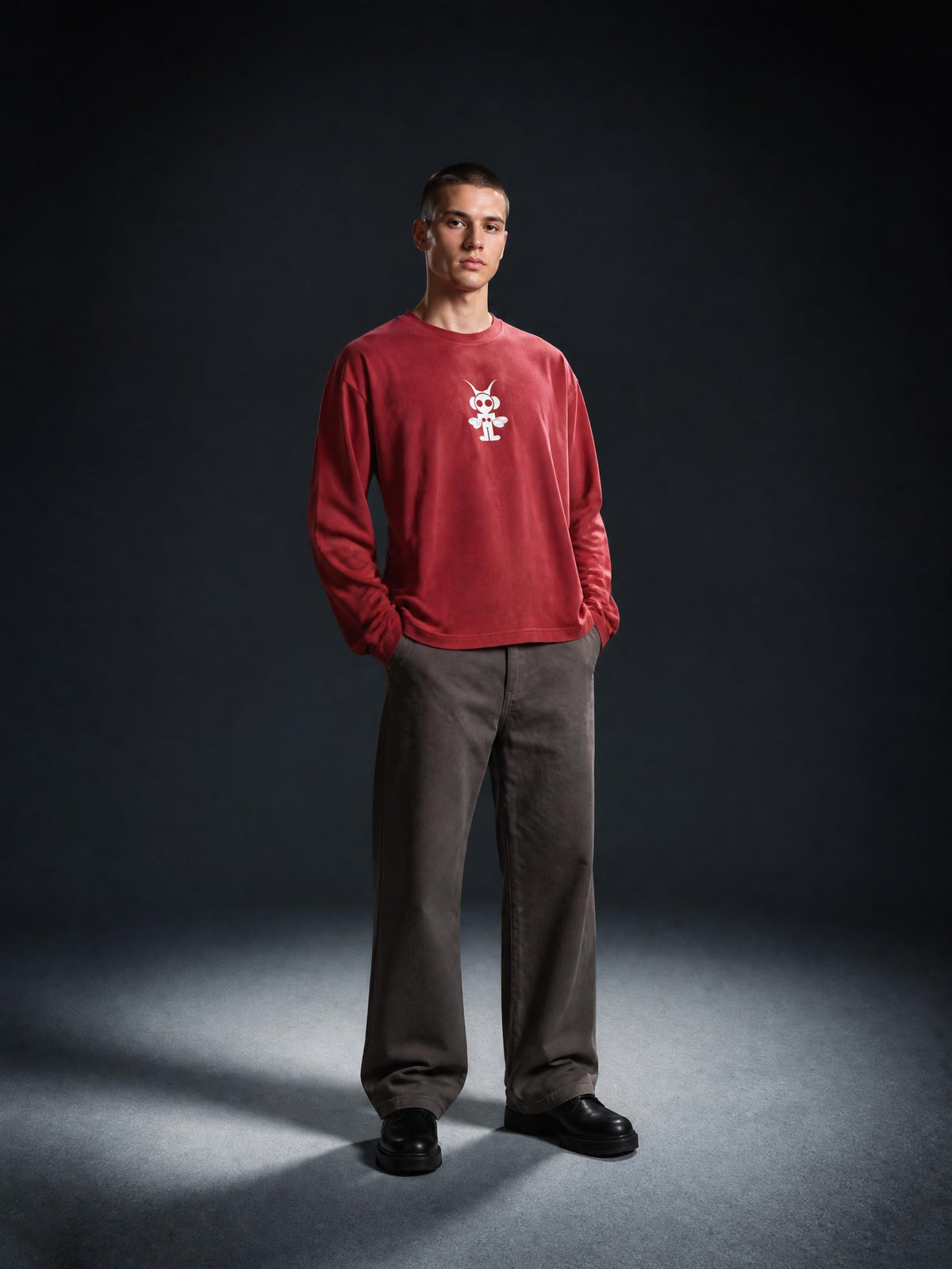 VINYL  Sunfade Boxy Long Sleeve T-Shirt