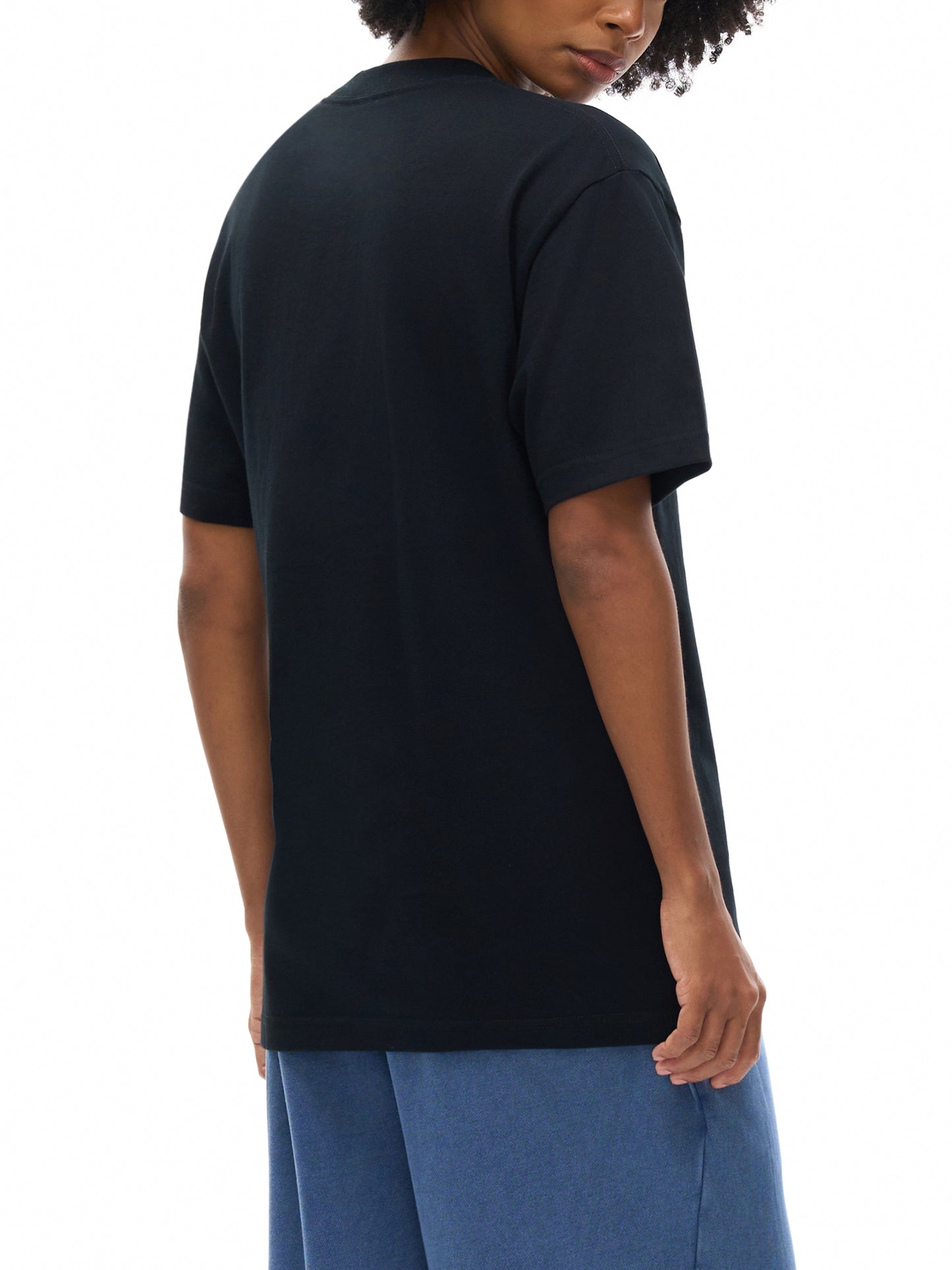 PLATE LOGO Oversized BLACK T